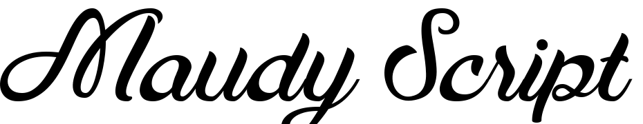 Maudy Script Font Download Free